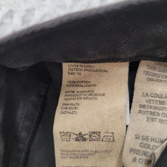 Tommy Hilfiger‎ Jeans Womens 14 Black Boyfriend Vintage Baggy 90s Y2k Streetwear - Picture 9 of 13